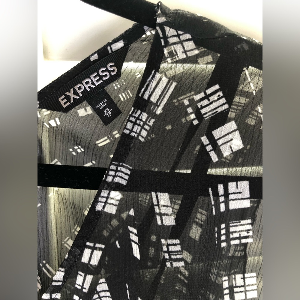 Sheer Lined Mini Dress by EXPRESS Brand